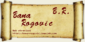 Bana Rogović vizit kartica